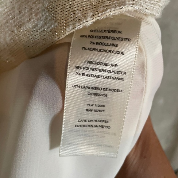 Alice + Olivia Mea Lantern Gold/Cream Shift Dress.  Size 4 - Picture 11 of 12